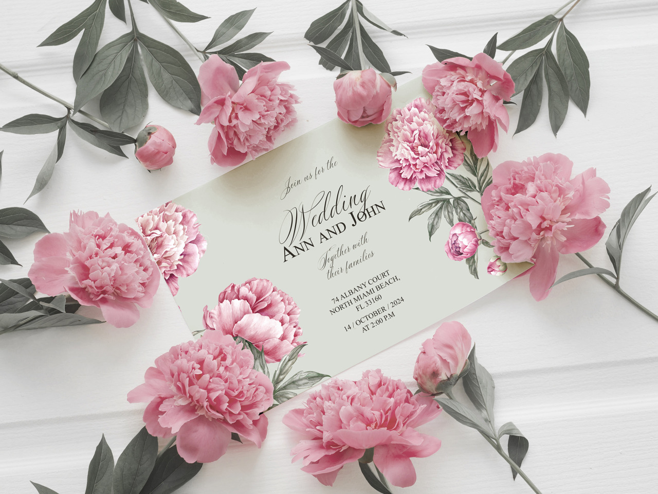Floral Wedding Invitation Pack